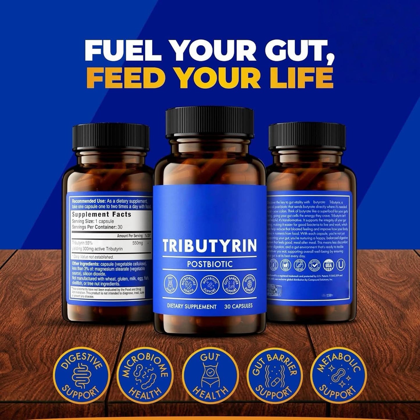 Daily Tributyrin Postbiotic Support